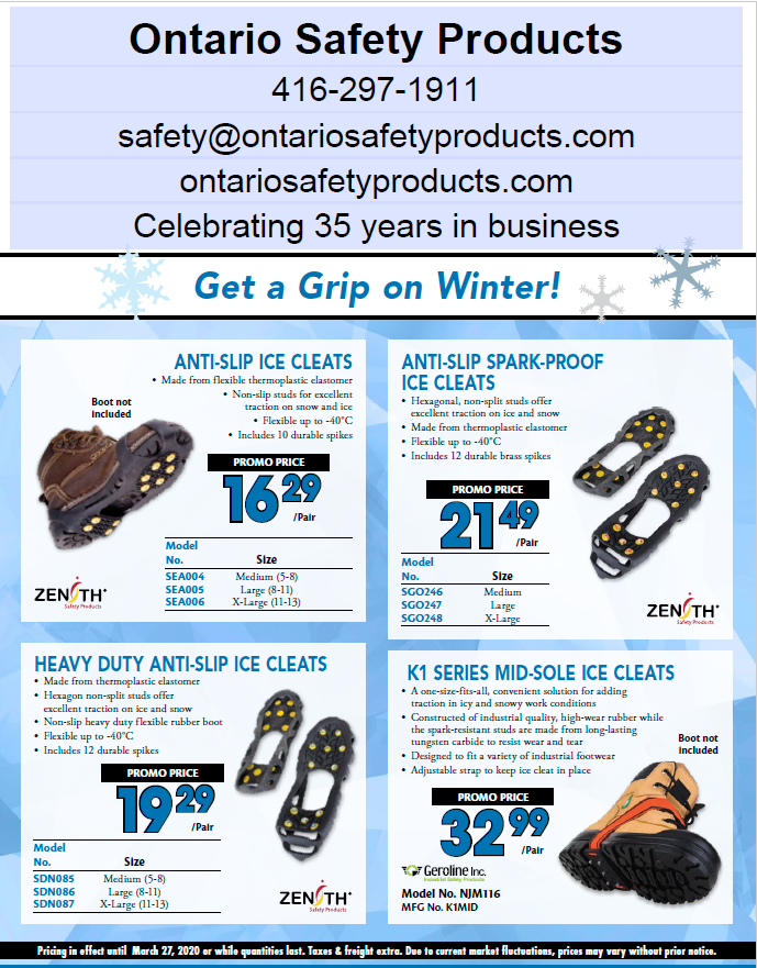 Ontario Safety Products Promo
